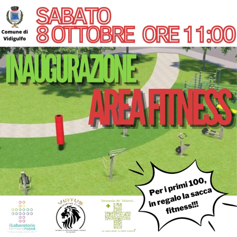 Nuova area fitness: l'8 ottobre tutti invitati all'inaugurazione