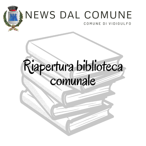 Riapertura biblioteca comunale