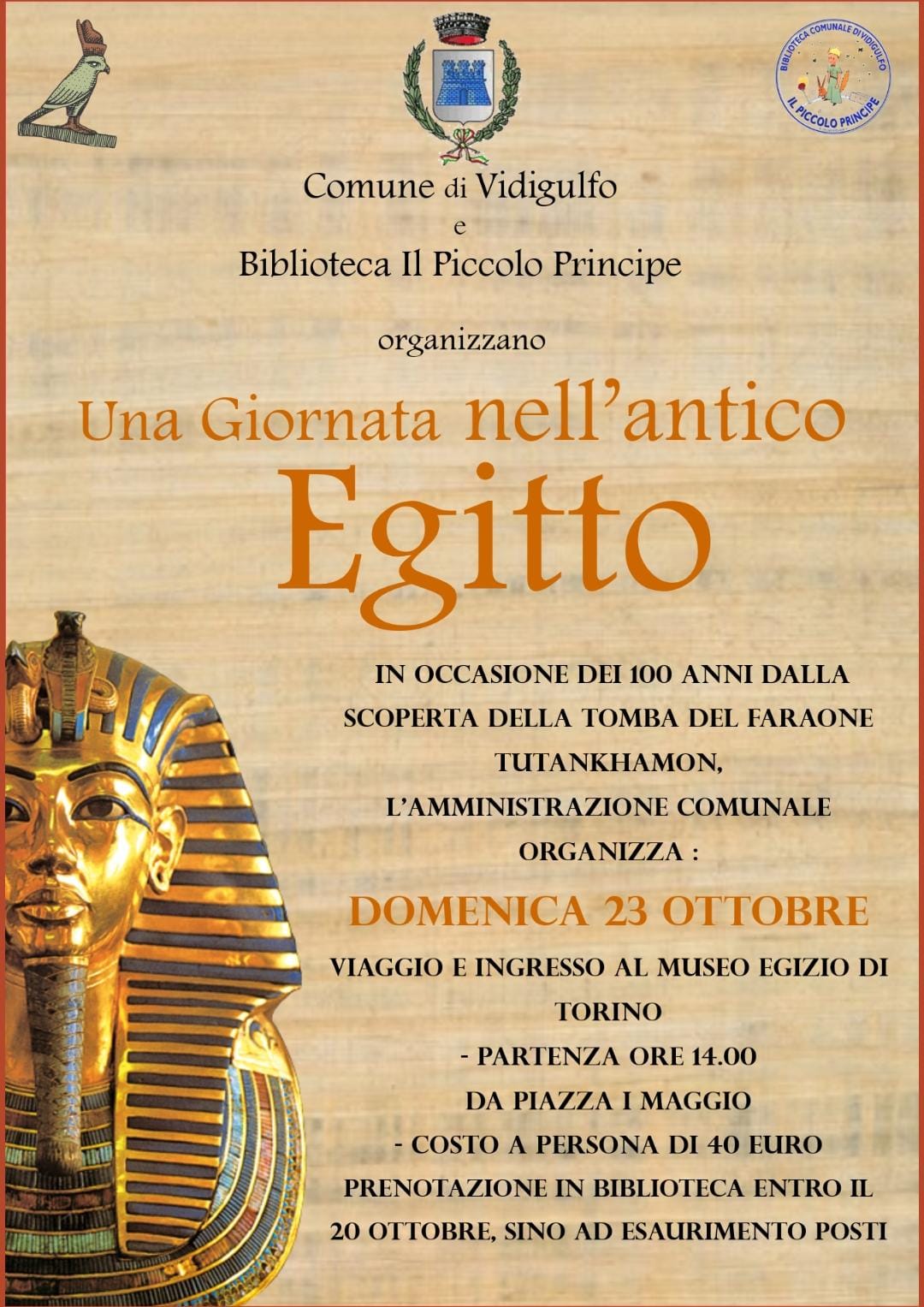 Visita al Museo Egizio di Torino, prenotazioni fino al 20 ottobre