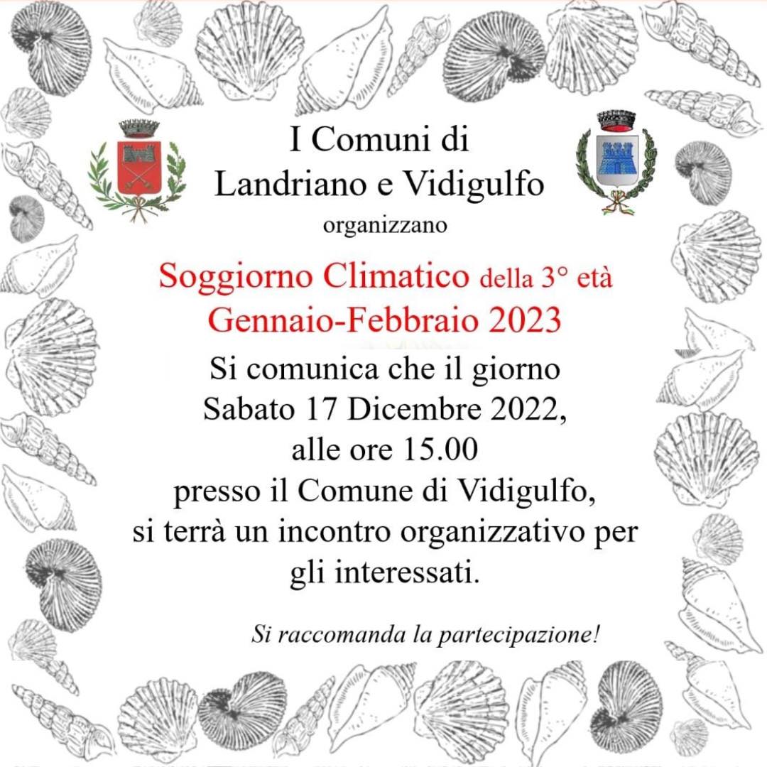 Soggiorno climatico per la 3° età: sabato 17 l'incontro organizzativo