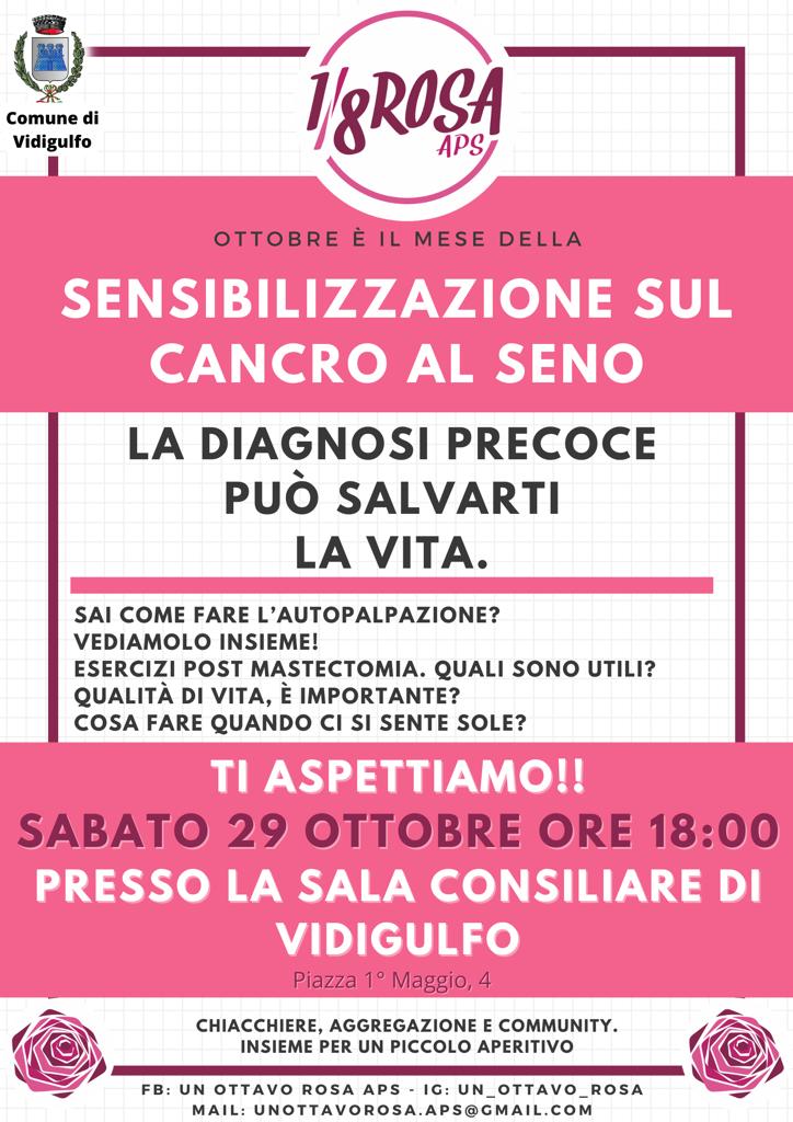 29 ottobre, un evento sulla sensibilizzazione sul cancro al seno