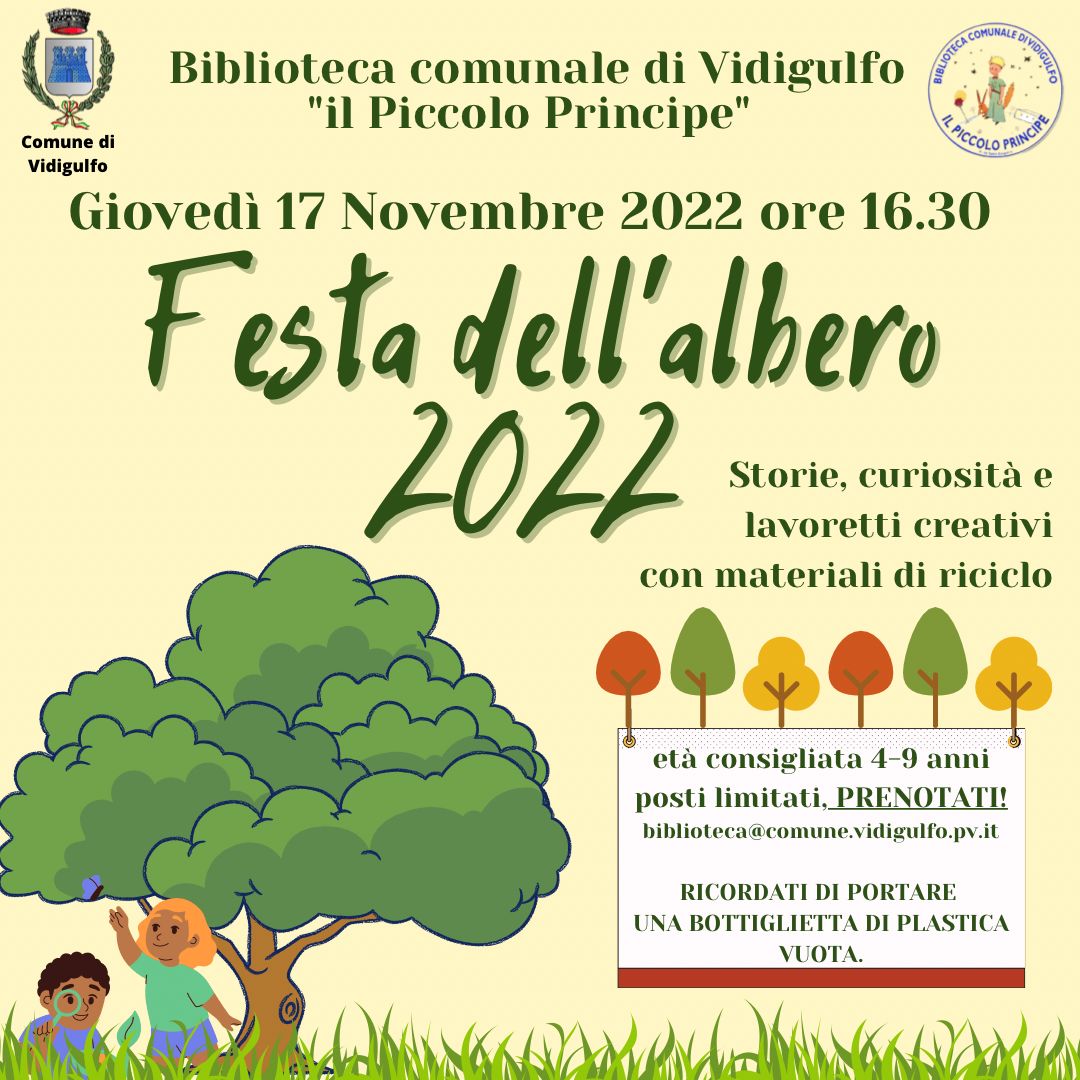 Festa dell'albero 2022, in biblioteca un evento a tema