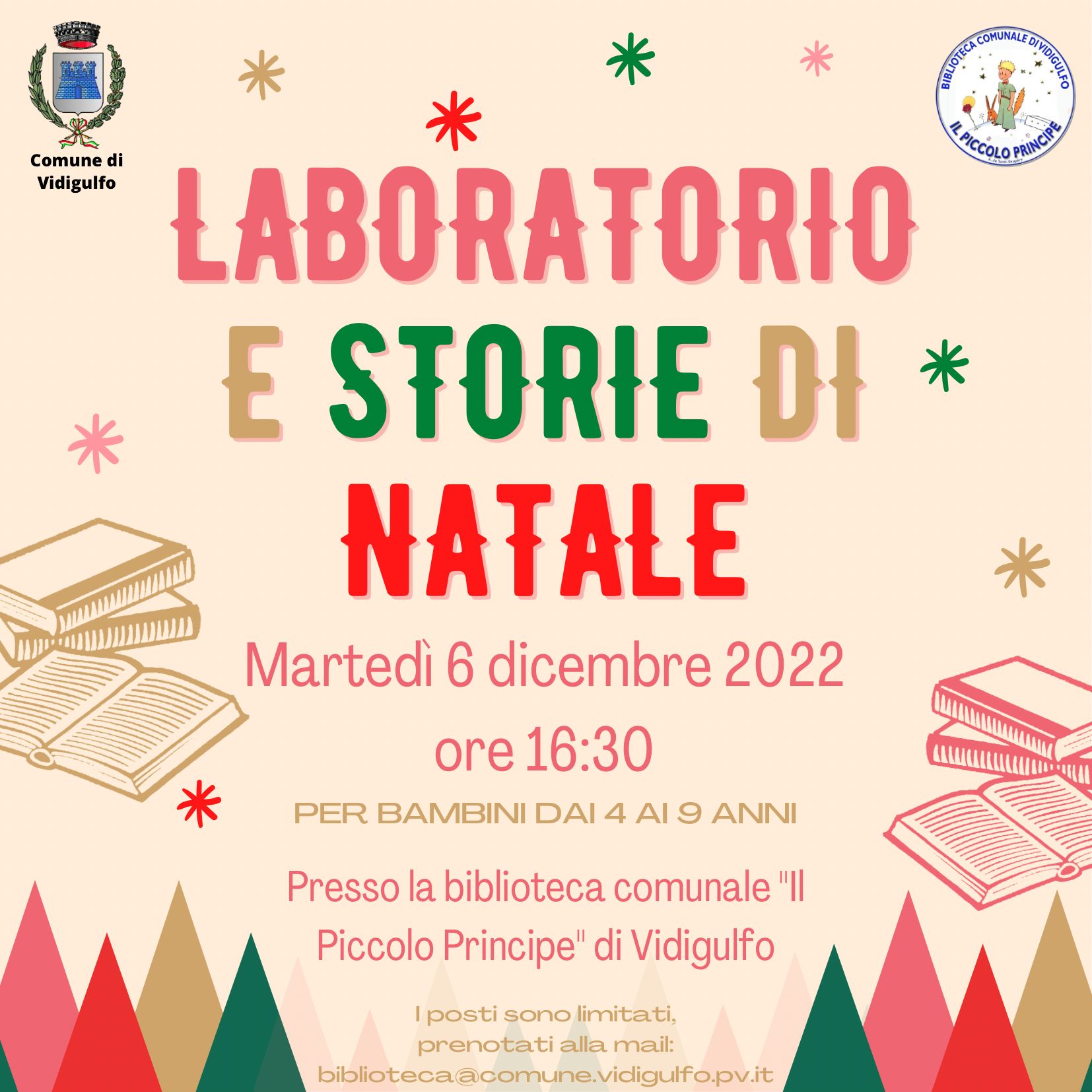 Laboratorio e storie di Natale in biblioteca