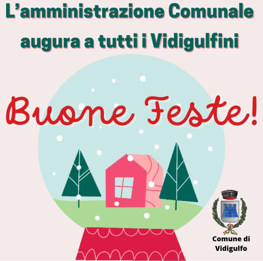 Il Sindaco augura buone feste a tutti i cittadini