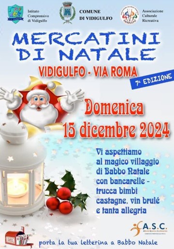 Mercatini di Natale domenica 15.12.2024