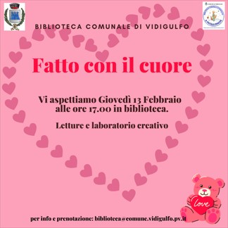 Letture e laboratorio "Fatto con il cuore"