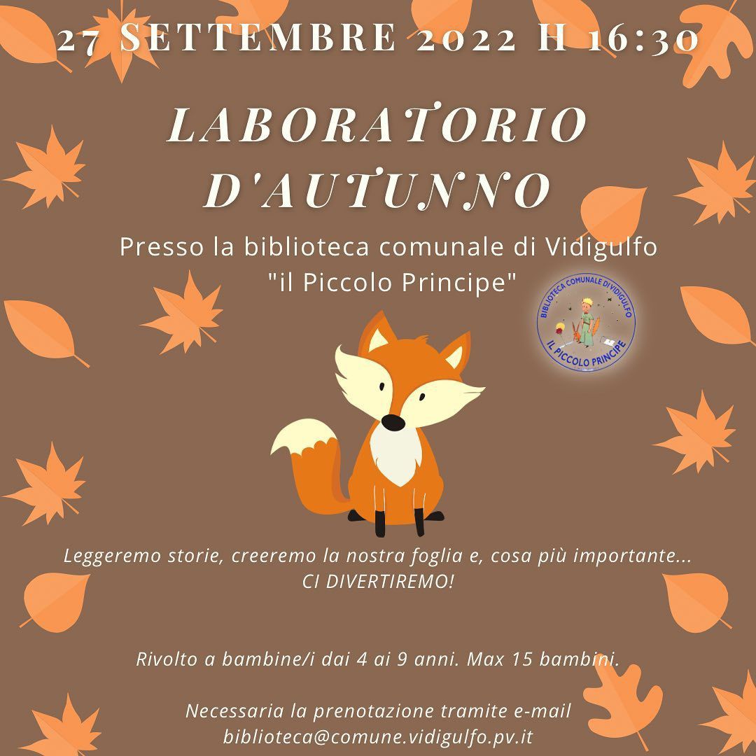 Laboratorio d'autunno alla biblioteca comunale