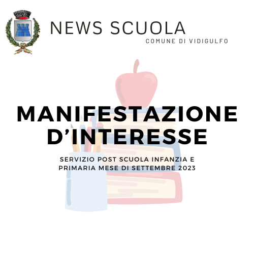 Manifestazione d'interesse servizio post scuola settembre 2023