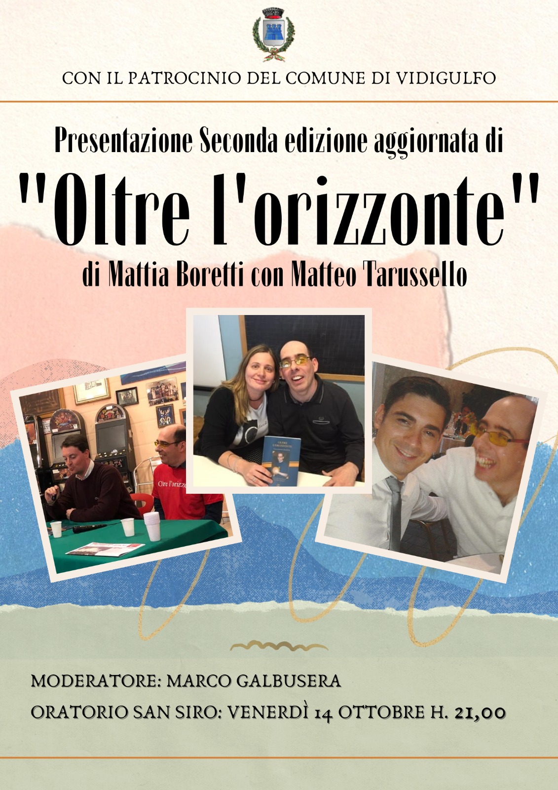 14 ottobre: sarà presentato all'oratorio il libro "Oltre l'orizzonte"