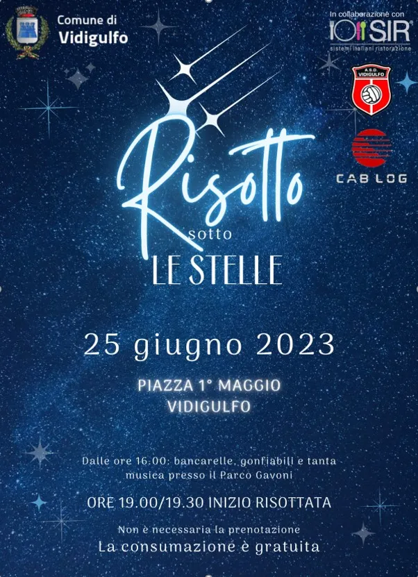 Risotto sotto le stelle